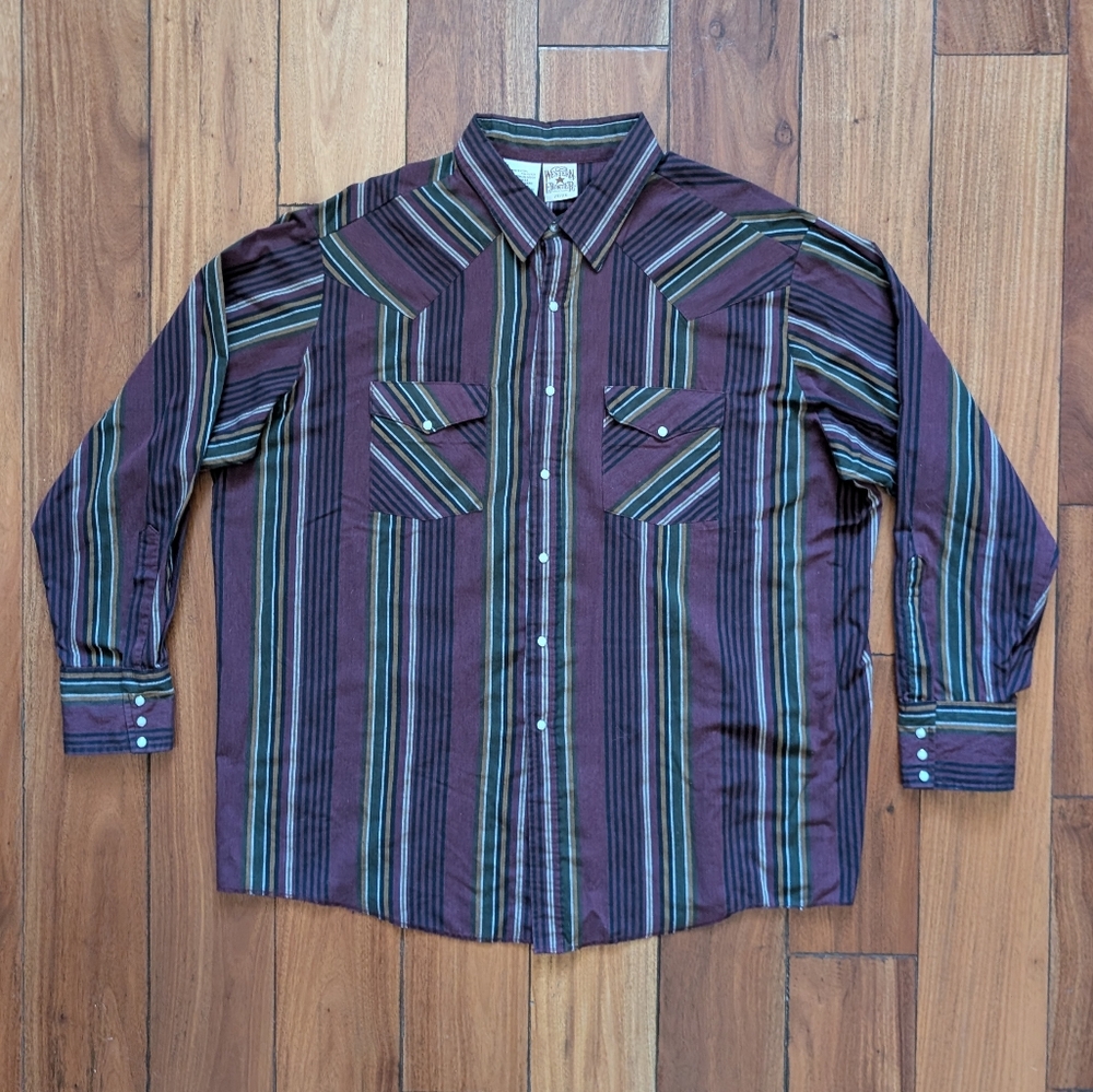 Western Frontier Vintage Button Down Shirt (2X)